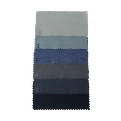 China Gray Denim Black Polyester Modal Spandex Fabrics From China For Suit Pants And Blazer Production for sale