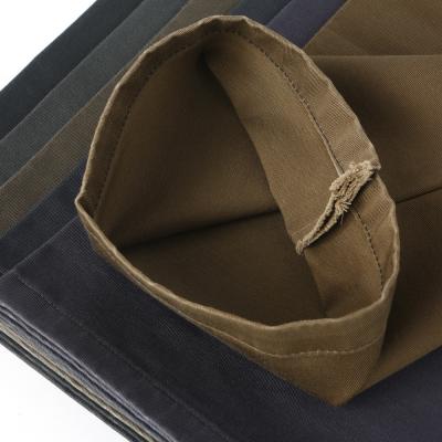 中国 100% Cotton Woven Fabrics Fine Twill Trouser Fabric 321GSM 販売のため