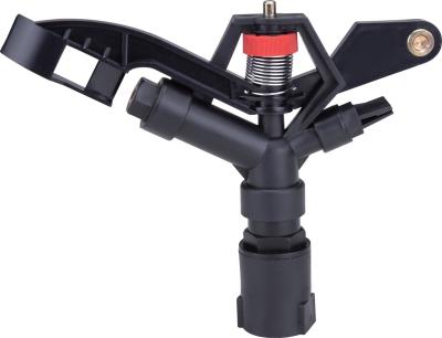 China 1 Inch Rainbird Impulse Sprinkler Head Falt Nozzle 2 Ways SPray 360 Gear Drive for sale