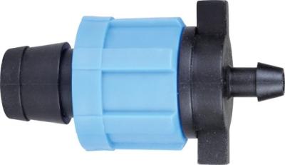China Water Drip Tape Fittings Drip Tape Lock Nut Fittings Easy Installation for sale