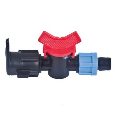 China Reusable Irrigation Water Valve UV Protection Lock Offtake Valve For Drip Tape for sale