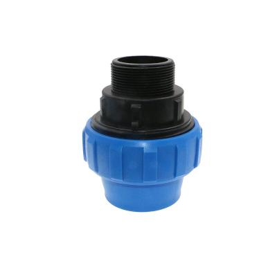 China Thread Irrigation Tubing Connectors PN 16 PP Compression Male Adapter for sale