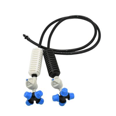 China Greenhouse Cross Hanging Sprinkler Micro Fog Nozzle Misting Mist Water Sprayer Kits for sale