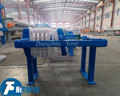 China Small Size 320mm Plate Manual Jack Wastewater Filter Press for sale