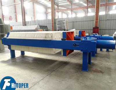 China Construction Site Wastewater Filter Press , Industrial 50m2 PP Plate Press Filter Equipment for sale