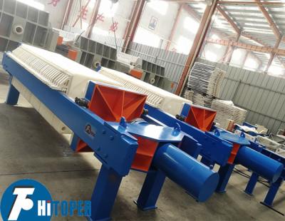 China Hydraulic Compress Industrial Filter Press Washable Plate Type With 50m2 Filtration Area for sale