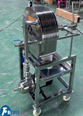Chine machine fine inoxydable de filtration de filtre-presse de plaque d'acier de 400mm et de cadre pour l'usage biologique à vendre