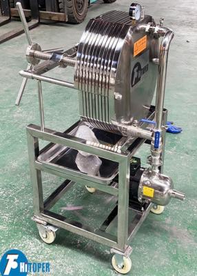 Chine 400mm 10 couches plaquent la machine de filtre de plaque d'acier inoxydable et d'huile de table de cadre à vendre