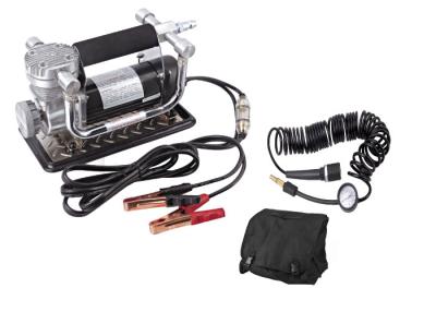 China Portable Fast Inflation Powerful Chrome 12V Car Air Compressor Kit For Tire for sale
