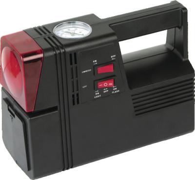 China Square Black Plastic Air Compressor For Car Tyres 3 In 1 Black And Red for sale