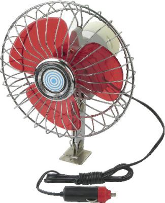 China YF207B Red And Silver Chrome Car Cooling Fan12V / 24V For Vehicle for sale