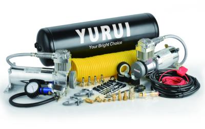 Chine Systèmes pneumatiques résistants de YURUI doubles Yon High Output Air Compressor réservoir de 2,5 gallons 200 livres par pouce carré de fort à vendre