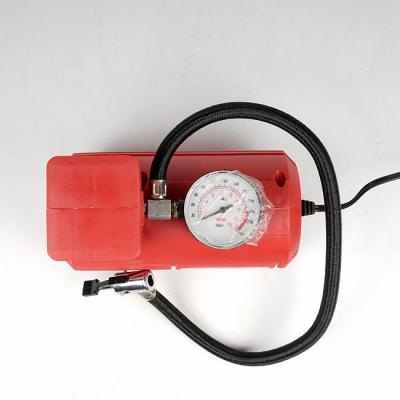 China Red Vehicle Air Compressors Mini Air Pump Dc 12v 10ft Cord For Car  Bicycle for sale