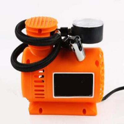 China Compresor de aire auto anaranjado portátil, bomba de aire plástica 250psi para los neumáticos de coche en venta