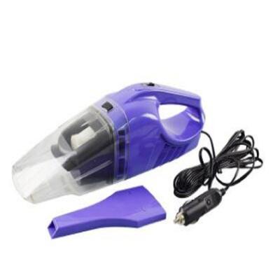 China Purple Hand Held Battery Powered Vacuum Cleaners Dc 12v Plastic Material for sale
