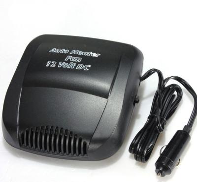 China Oem 12v Portable Auto Heater Black Color , Plastic Electric Fan Heater for sale