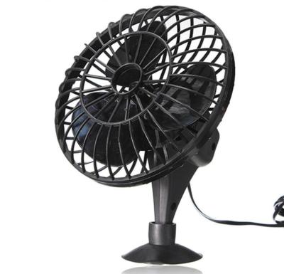 China Black 4 Inch Plastic Car Cooling Fan DC 12V Oscillating With On / Off Switch for sale