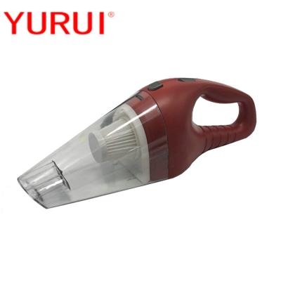 China Plastic Car Vacuum Cleaner Red DC12v Portable Cigarette Lighter Washable Filter for sale