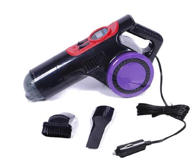 China 12V Vacuum Cleaner and Air Compressors Handheld Mini with LED light Air Pressure digital Gauge 3 in 1 tire inflate and c for sale