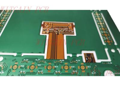 China FR4 PI Semi Flex PCB Green Solder Mask Rigid Flex MultilayerPrinted Circuit Board for sale