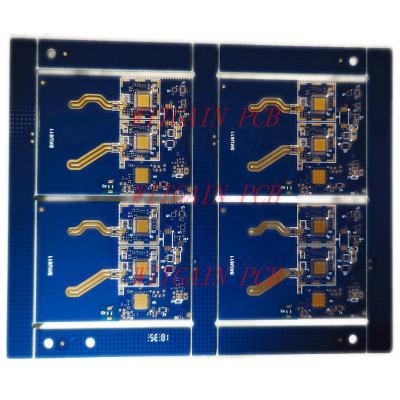 China ENIG placa de circuito del PWB del módulo de GPS de 4 capas con los medios agujeros plateados en venta