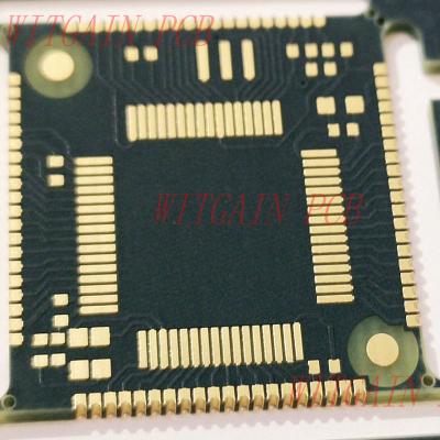 China Immersion Gold Plated Electronic Circuit Card 2 Layer PCB Half Hole 1.0 MM Thickness for sale