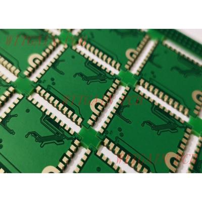 China 4 Layer PCB Castellated Holes 0.8 MM HDI Immersion Hard Gold Plating PCB for sale
