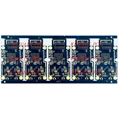 China HDI Electric Circuit Board PCB 4 Layer Blue Solder Mask Immersion Gold Enig for sale