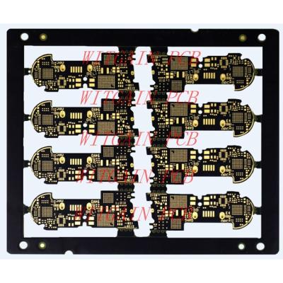China 8 Laye HDI Printed Circuit Boards High Density PCB Interconnected Black Solder Mask for sale