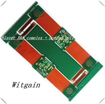 China FR4 6 Layer Rigid Flex Circuit Boards 1.6 MM Thickness for sale