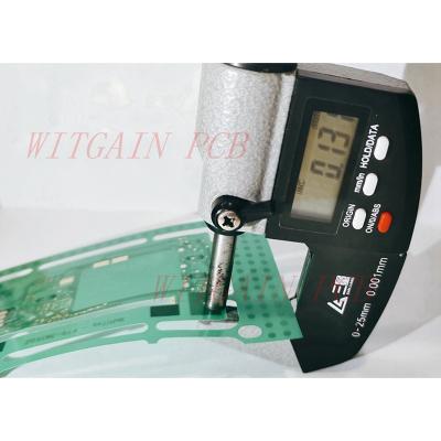 China Super Thin 2 Layer PCB Credit Card Laminate Green Solder Mask for sale