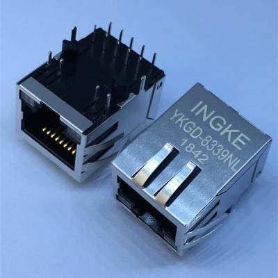China Ingke YKGD-8339NL Direct Substitute TRP 6605444-6 1000 Base-T Single Port Through Hole RJ45 LAN with Transformer for sale