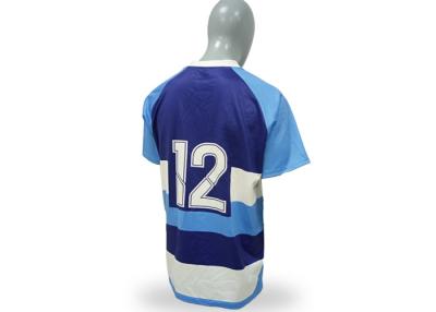 China jerséis de la liga del rugbi del poliéster 300gsm, sublimación completa de las camisas para hombre del rugbi en venta