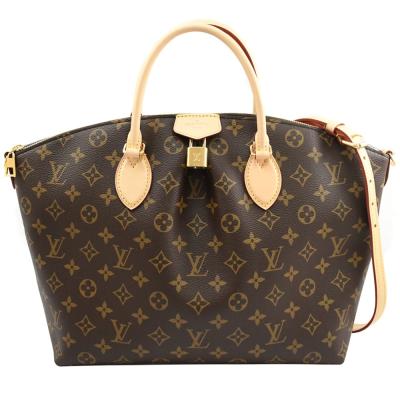 China Monogram coated canvas BoéTie MM Tote Bag M45987 Dark Coffee for sale