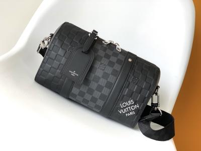 China Branded Mens LV Keepall BandoulièRe 25 Checkerboard Messenger Bag for sale