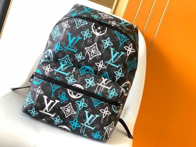 China Multicolor Discovery Designer Brand Backpack LV Graffiti Bag Green for sale