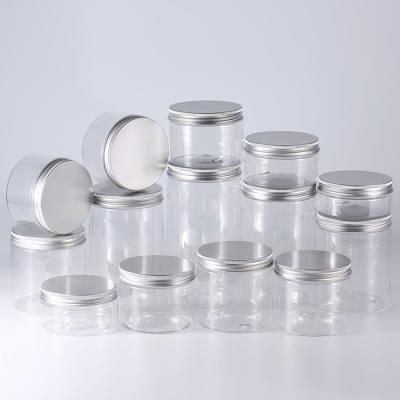 China 100ml 150ml Clear Food Storage Containers HDPE Plastic Airtight Storage Jars for sale