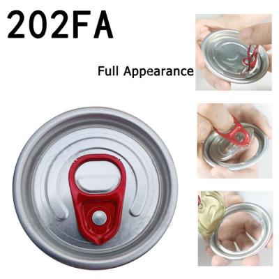 China Custom Ring Pulling Open 113 Aluminum Can Lids For Beverage Bottles for sale