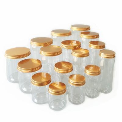 中国 ScrewアルミニウムLid Food Storage Jar Dia 55mm プラスチック Clear Tea Coffee Sugar Canisters 販売のため