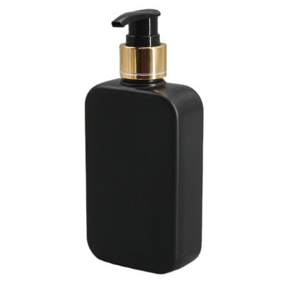 China Empty 150ml Lotion Bottle Recyclable Black HDPE Plastic Pump Bottles for sale