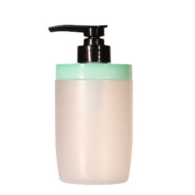 China Cosmetic Frosted Round Empty Lotion Pump Bottles 500 Ml Shampoo Bottle OEM for sale