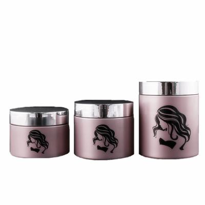 China Shatterproof Cylinder Round Plastic Canisters Empty Cosmetic Containers 80ml for sale