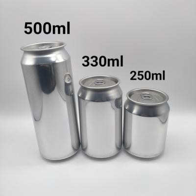 China Aluminum Beverage Cans 330 ml Soft Drinks Slim Cans With Easy Open Pull Ring for sale