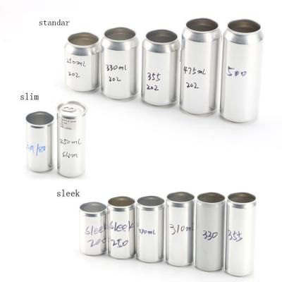 China La bebida de aluminio de encargo del metal puede agua carbónica Juice Cans With Lids en venta