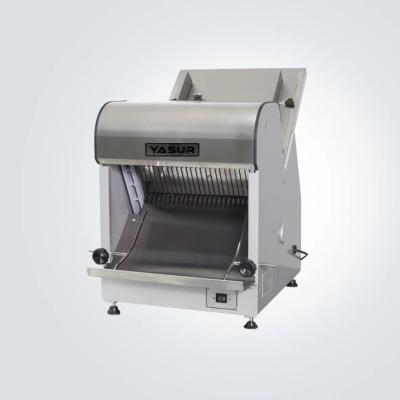China 180w Table Top Bread Slicer Machine Gravity Feed 12mm Bread Slicing Equipment for sale