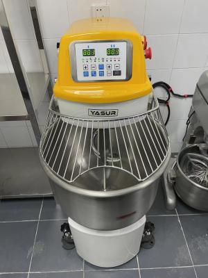 China Máquina de pasta espiral de acero inoxidable de la velocidad dual del mezclador de pasta del espiral de 110 libras en venta