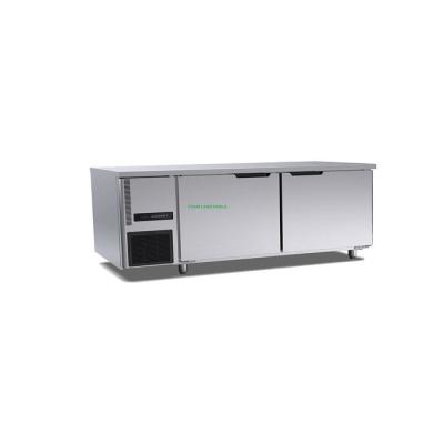 중국 1200×700×800mm 광고 테이블 상부 냉장고 260l 200w 작업표 냉장고 2 문 판매용