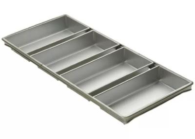 China Foodservice NSF Commercial 9'' Pullman Loaf Pan / 4 Strap 5-5/8 By 3-1/8-Inch Bread Pan Set for sale