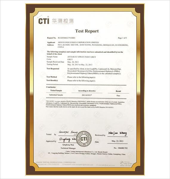 CTI - Aristo Industries Corporation Limited