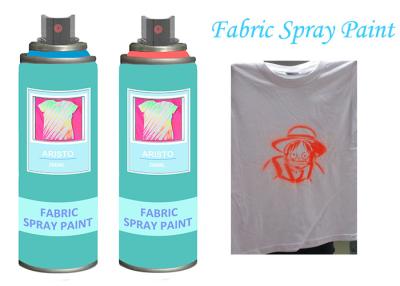 China Fast Dry Non Toxic Aerosol Fabric Spray Paint For Textile Soft Pliable for sale
